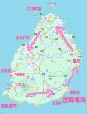 毛里求斯游玩攻略地图