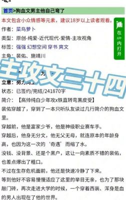 主攻小说推荐,需介绍。