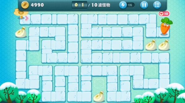 保卫萝卜挑战主题第[Five]、6金萝卜过关攻略指引